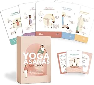 yoga  asanas card deck