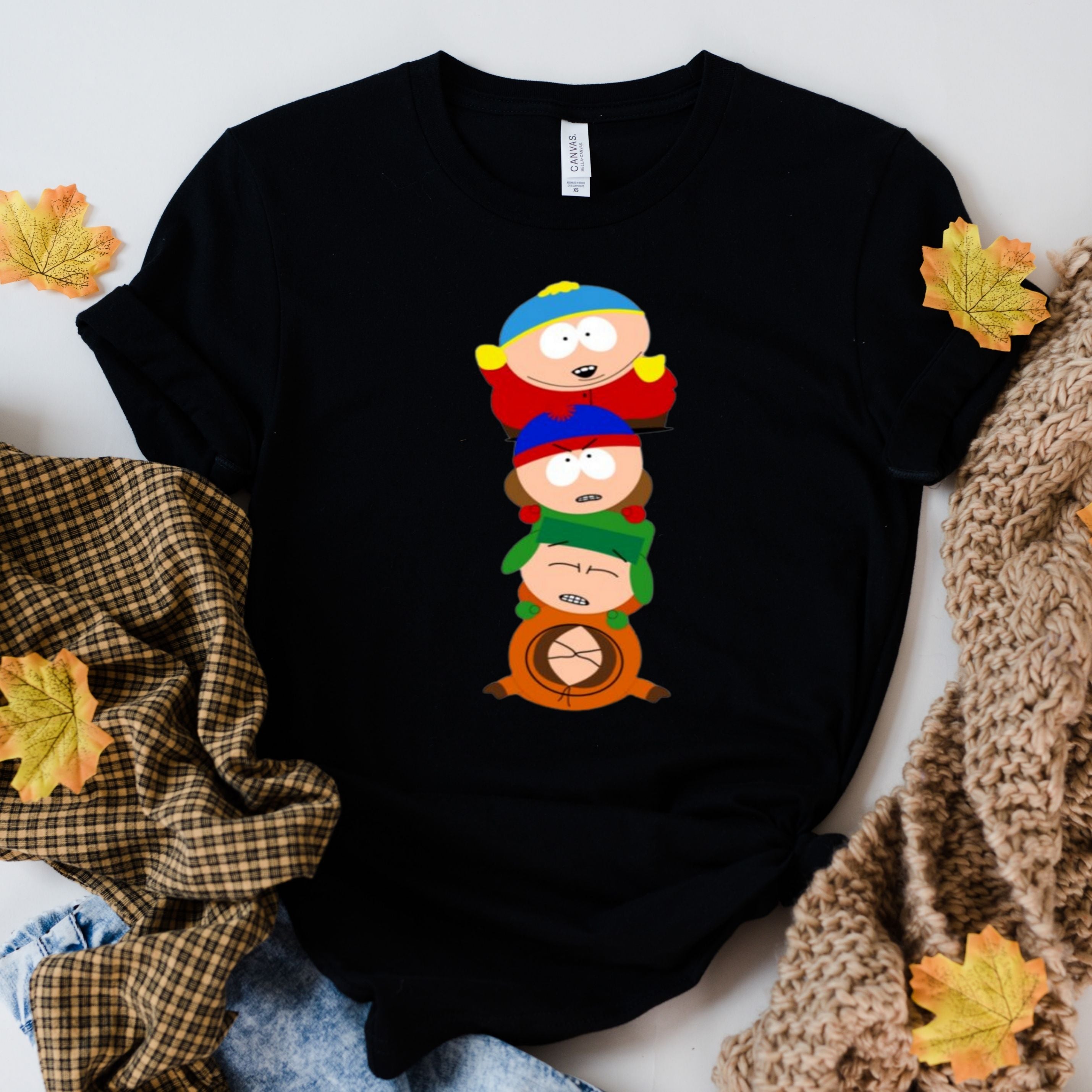 southpark line ups   ,southpark shirt with  eric cartman