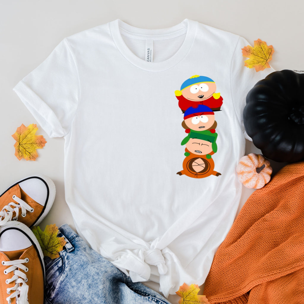southpark line ups   ,southpark shirt with  eric cartman