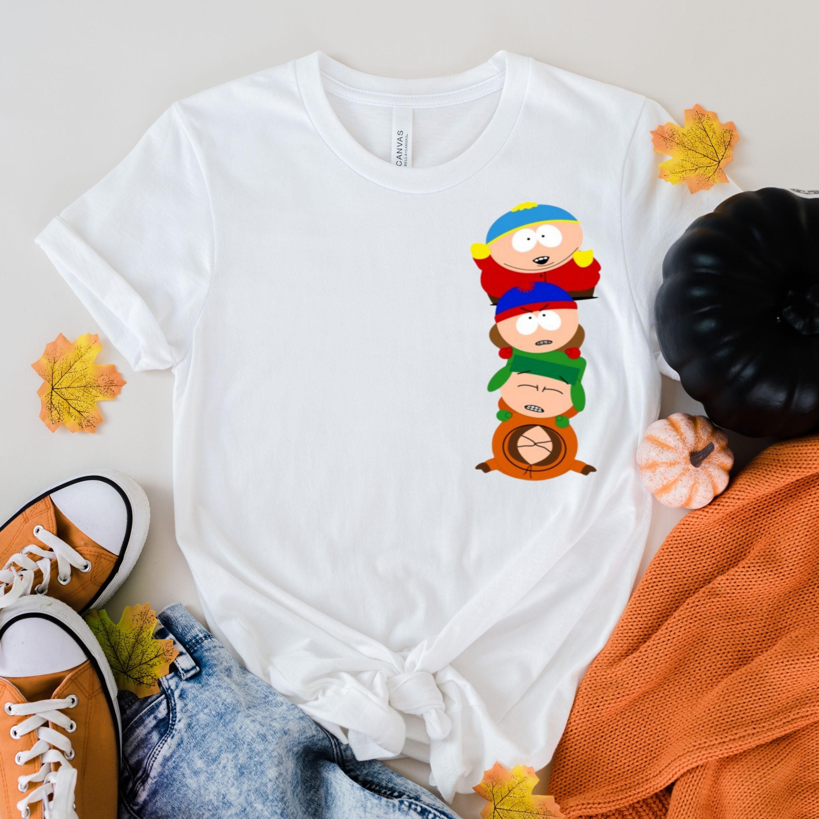 southpark line ups   ,southpark shirt with  eric cartman