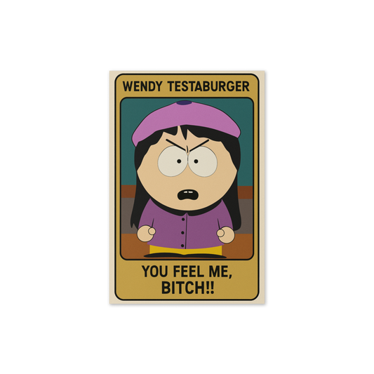 southpark wendy tessaburger  birthday card , greeting card for fans of southpark