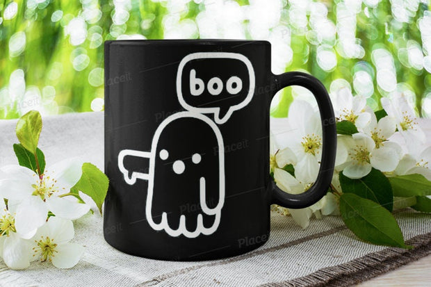 Halloween ghost mug -disapproval ghost,ghost mug, spooky season  halloween gift
