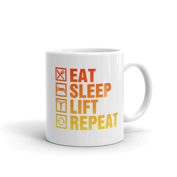 eat sleep lift repeat,gym lover mug,gym rat ,gift for fitness lover,gift bobybuilder