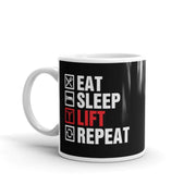 eat sleep lift repeat,gym lover mug,gym rat ,gift for fitness lover,gift bobybuilder