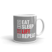 eat sleep lift repeat,gym lover mug,gym rat ,gift for fitness lover,gift bobybuilder