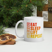 eat sleep lift repeat,gym lover mug,gym rat ,gift for fitness lover,gift bobybuilder