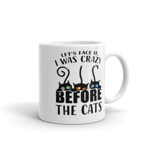 black cat coffee ,i was crazy before all these cats ,crazy cat lady ,black cat,Black Cat coffee, cat lover Gifts ,gift for cat owner