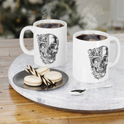 coffee skull skeleton mug ,skeleton drinking coffee- halloween skeleton mug ,skull coffee mug