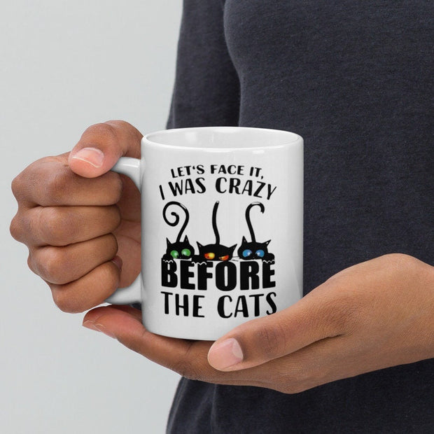 black cat coffee ,i was crazy before all these cats ,crazy cat lady ,black cat,Black Cat coffee, cat lover Gifts ,gift for cat owner