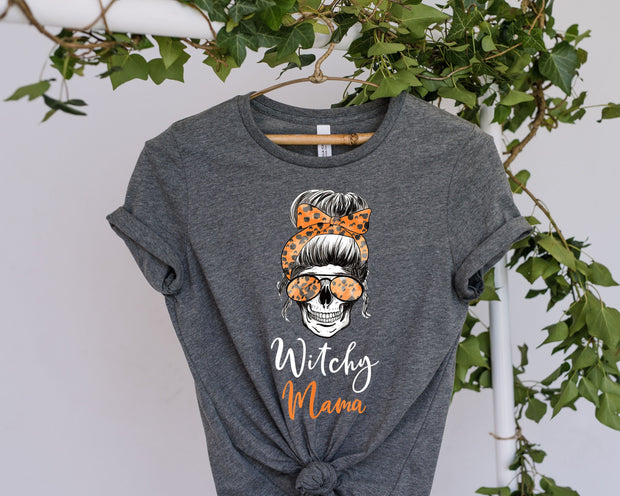 Witchy Mama Shirt,witcy babe  Shirt, Halloween Shirt, Fall T-Shirt,Halloween T Shirt, Women Halloween Shirt, Witch Shirts, Halloween Mom Tee