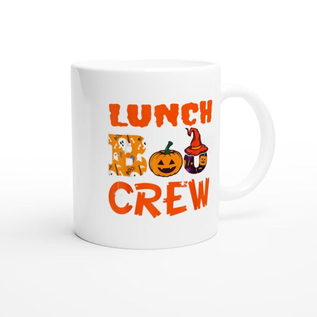 halloween  lunch Boo Crew mug  ,Halloween mug  , Boo Crew mug ,  ceramic halloween mug , Funny crew mug , halloween Gift,