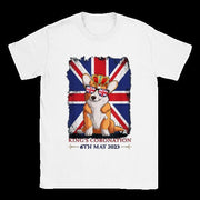 Corgi Dog Union Jack  Coronation shirt ,Celebration Tshirt , Coronation shirt, unisex King  Gift Royal