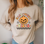 Halloween Pumpkin  vibes, Cute Pumpkin Shirt, Retro Halloween Shirt, Halloween Sweatshirt, retro pumpkin, Halloween Costumes, groovy pumpkin