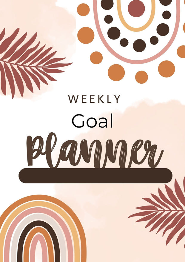 weekly goal planner ,girl planner ,weekly planner ,editable goal planner ,downloadable todo list