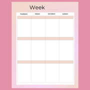weekly goal planner ,girl planner ,weekly planner ,editable goal planner ,downloadable todo list