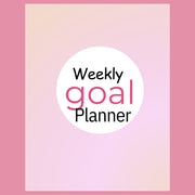 weekly goal planner ,girl planner ,weekly planner ,editable goal planner ,downloadable todo list