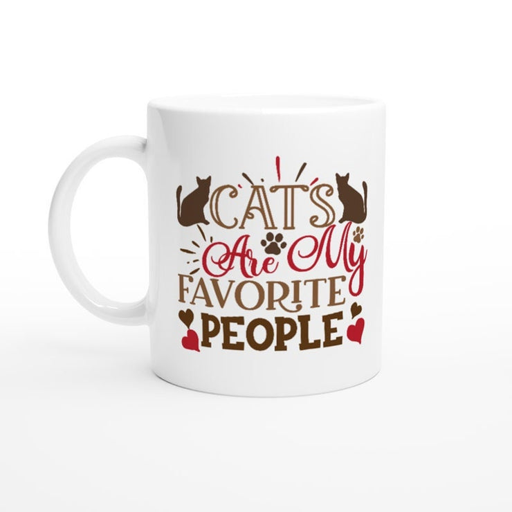 cats are my favorite people mug, cats and books , cat lover mug gifts, coffee mug for cat lovers , cat lover Gifts ,gift for pet owner