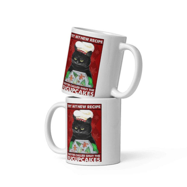 shut the fukcakes black  cat coffee mug , retro black cat ,black cat coffee,11oz coffee mug cat lover Gifts ,gift for cat owner
