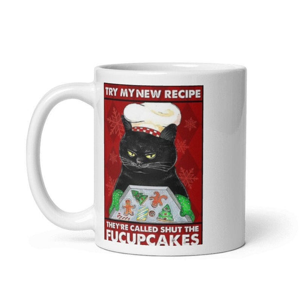 shut the fukcakes black  cat coffee mug , retro black cat ,black cat coffee,11oz coffee mug cat lover Gifts ,gift for cat owner