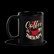 coffee is my therapy  mug ,ceramic coffee mug , 11oz accent coffee mug ,retro coffee ,coffee quote ,gift for her