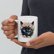 Custom Pet Mug | personised cat mug ,Custom cat Mug | Pet Flower Crown | Cat  Mug |cat Mom Mug | floral crown mug ,cat Gift | cat Face Mug