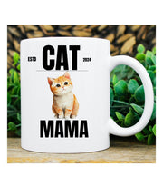 cat mama mug , Funny cat Coffee Mug, cat lover gifts ,Fur mama coffee mug, Cat mom mug, Feline animal, Mother's day gift, Paw prints design