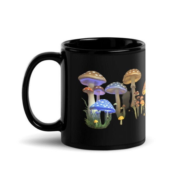 glowing mushroom mug  | Mushroom Lover Mug | cottage core mug, ceramic mushroom mug, forest mug, mushroom coffee cup, cottage core coffee