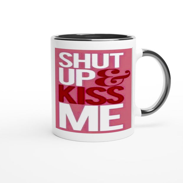 shut up and kiss me mug , iam so happy i swiped right,Gift for Boyfriend or  Girlfriend, valentines  mug gift ,swiped right mug