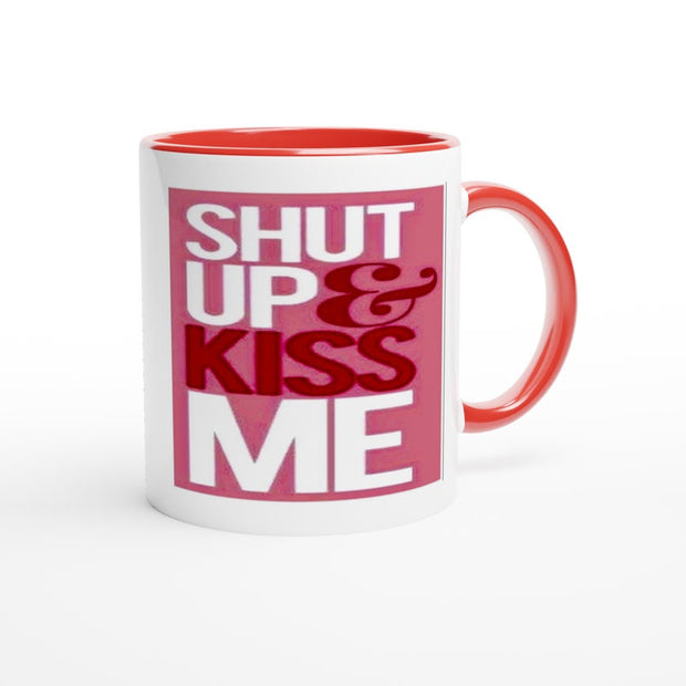 shut up and kiss me mug , iam so happy i swiped right,Gift for Boyfriend or  Girlfriend, valentines  mug gift ,swiped right mug