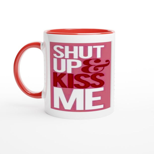 shut up and kiss me mug , iam so happy i swiped right,Gift for Boyfriend or  Girlfriend, valentines  mug gift ,swiped right mug