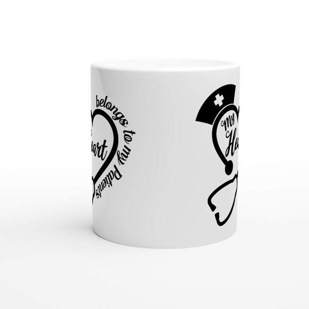 Funny Nurse Gift, my herart belongs to patients, Nurse Gift Mug, Gift for Nurse, Nursing Gift, Nurse  Graduation