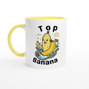 funny Banana mug , top banana cute laughing banana , 11oz mug gift ,