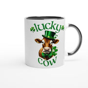 highland cow St.Patrick’s Day mug , lucky cow irish mug,highland cow mug ,st  pattys cow mug,