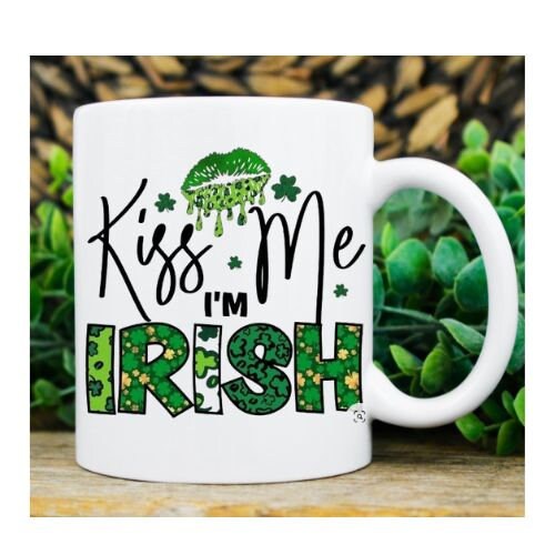 happy St Patrick’s day  Coffee Mug, kiss me iam irish  11oz ceramic coffee mug,irish celebration day