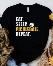 eat sleep Pickleball repeat , Pickleball shirt, Gift For Pickleball Player, Pickleball Birthday Present,Pickleballer Gift For him and  her