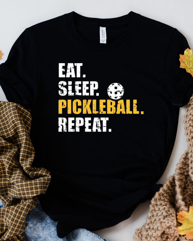 eat sleep Pickleball repeat , Pickleball shirt, Gift For Pickleball Player, Pickleball Birthday Present,Pickleballer Gift For him and  her