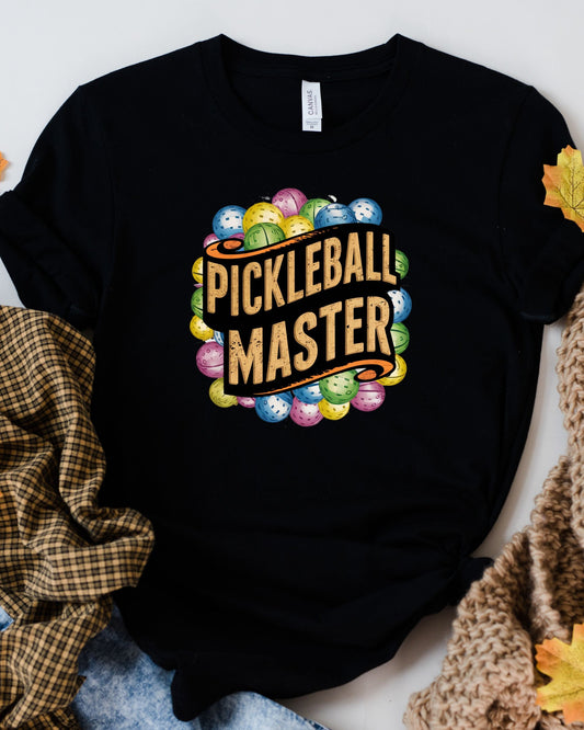 Pickleball master , Pickleball shirt, Gift For Pickleball Player, Pickleball Birthday Present,Pickleballer Gift For him and  her
