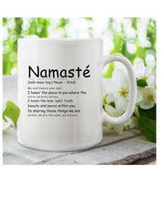 yoga namaste   mug , yoga gift, namaste gift yoga lover ,i do yoga , ceramic coffee  mug gift ,yoga cup