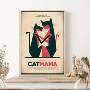Black Cat Print ,Cat Posters ,Cat mama  Print ,cat Wall Decor , Cat Lover Cat Gift, Black Cat Portrait, Black Cat Art Print,