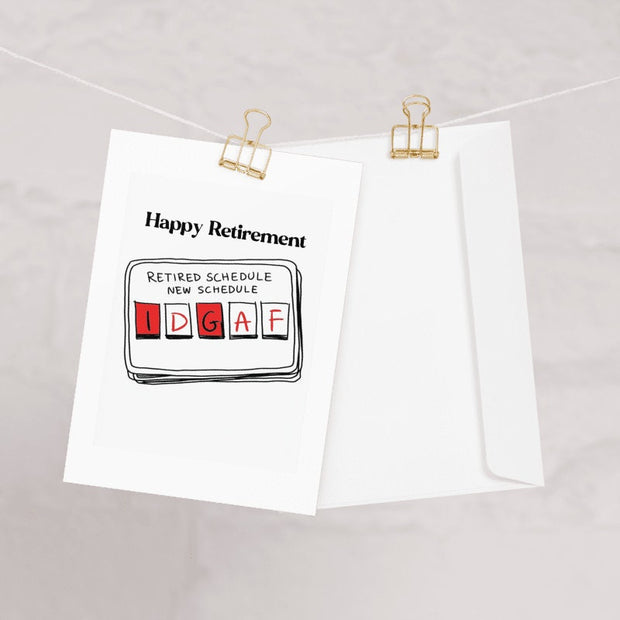 happy Retirement Card, a happy retirement Card, Leaving Card, friend retiring, good luck retirement, personalised retirement card
