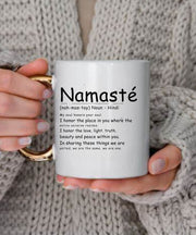 yoga namaste   mug , yoga gift, namaste gift yoga lover ,i do yoga , ceramic coffee  mug gift ,yoga cup