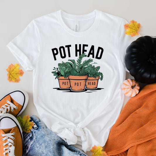 Pot Head Shirt, Plant Mom Shirt, Gardener Shirt, Gardening Gifts, Plant Lover Gift, Funny Shirt, Gifts For Mom, Gardening Mom, Botanical Tee