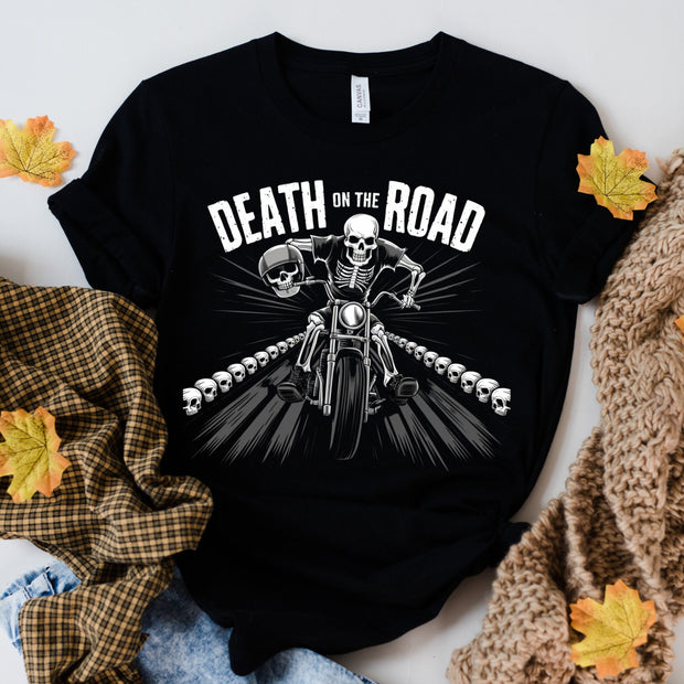 death on the road metal   shirt , Heavy Metal Tee, Womens Metal Shirt, Mens Metal Shirt, Metalhead Gift, Music shirt