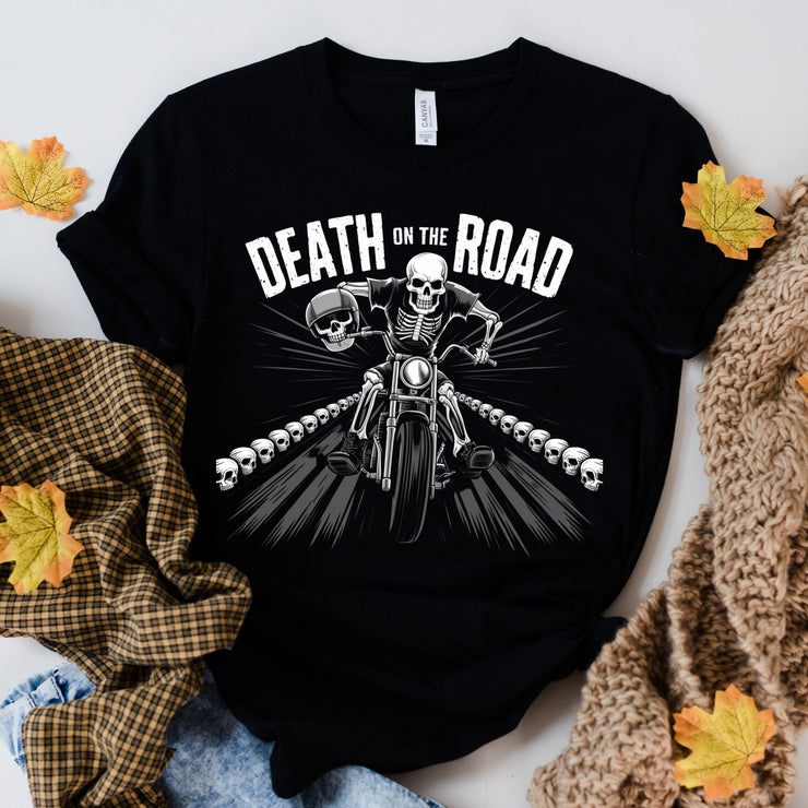 death on the road metal   shirt , Heavy Metal Tee, Womens Metal Shirt, Mens Metal Shirt, Metalhead Gift, Music shirt