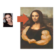 Custom Mona Lisa Portrait, Personalized Artwork from Your Photo, Mona Lisa Poster, Canvas, Historical Portrait, Unique Commission Painting.