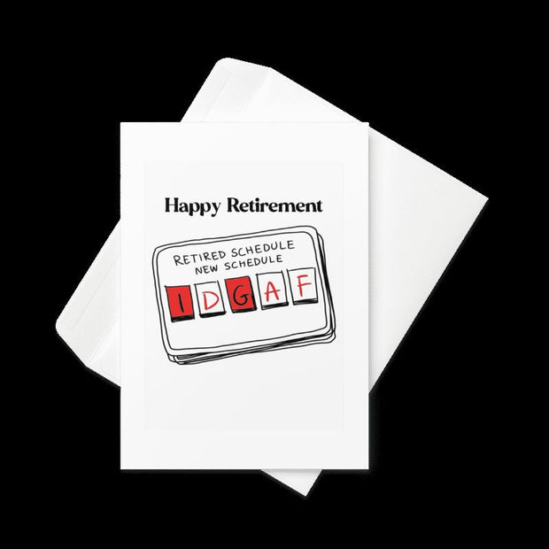 happy Retirement Card, a happy retirement Card, Leaving Card, friend retiring, good luck retirement, personalised retirement card