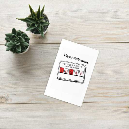 happy Retirement Card, a happy retirement Card, Leaving Card, friend retiring, good luck retirement, personalised retirement card