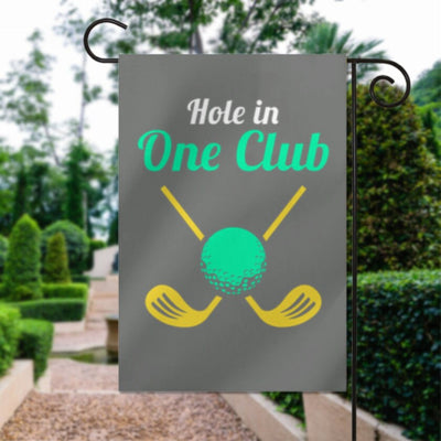 hole in  one club  garden flag ,Gone Golfing Garden Flag | Golf Garden Flag, Golf Cart Yard Flag,12*18 garden flag