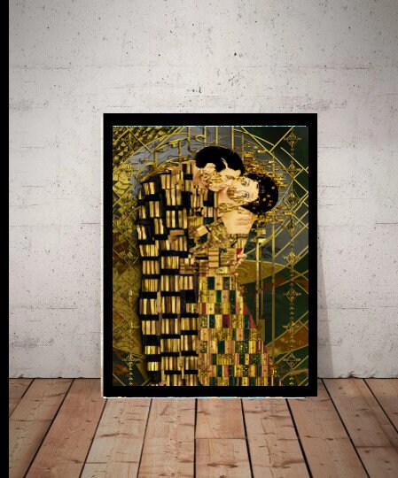Gustav Klimt Print, Klimt Museum Poster, Gustav Klimt the kiss  Poster, Klimt Exhibition Poster, Gustav Klimt Painting