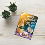 Retirement Card, retirement gift  Card, Leaving Card, friend retiring, good luck retirement, personalised retirement card